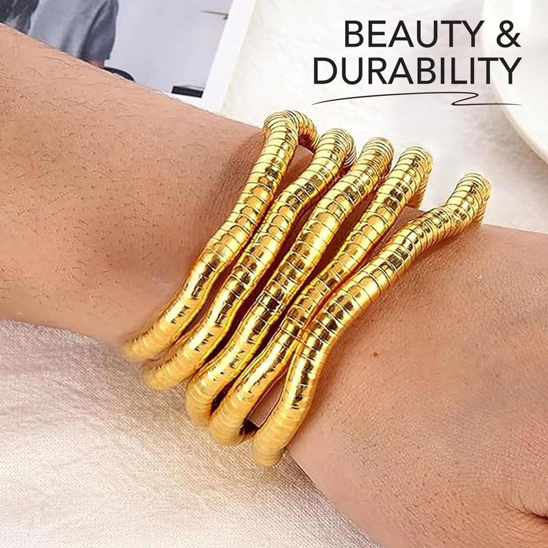 Katyjun Snake Chain, Flexible Adjustable Bendable Snake Necklace, Metal, Not