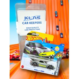 Hot Wheels Mazda MX-5 Miata (Metallic Silver, Black & Green) 2/5 HW Dream Garage - 2025-1/250 (Short Card) - includes a KLAS Car Keeper Protector Case - HYW18