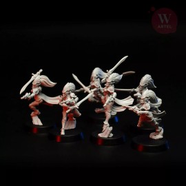 Artel W Miniatures Voidstalkers Exiles Squad + LD Artel W Howling Banshees Jain Zar Aspect Warriors