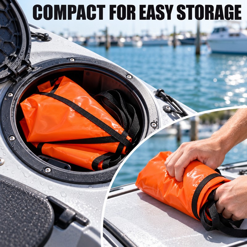 18 Inch PVC Sea Anchor Drift Socks for Boats Under