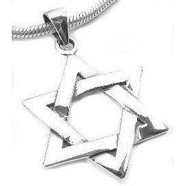 Sterling Silver Jewish Star of David Charm Pendant