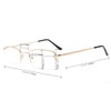 Eyekepper Half-rim Reading Glasses With Flex Memory Titanium Bridge Bendable