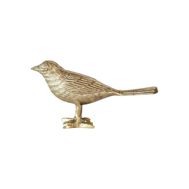 Creative Co-Op Cast Aluminum Bird Accent Decor, Gold