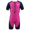 Kid's Swim Suit Aqua Sphere Stingray HP2 Short Sleeve Pink/Navy