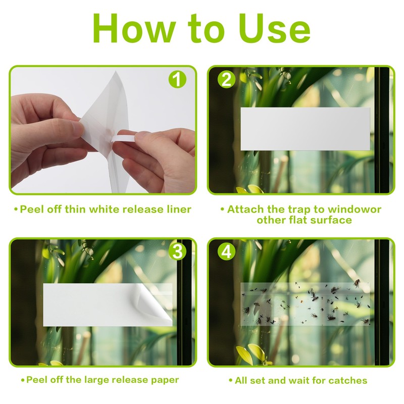 Landisun Fly Trap Indoor Fruit Fly Traps Mosquitos Windows Bug
