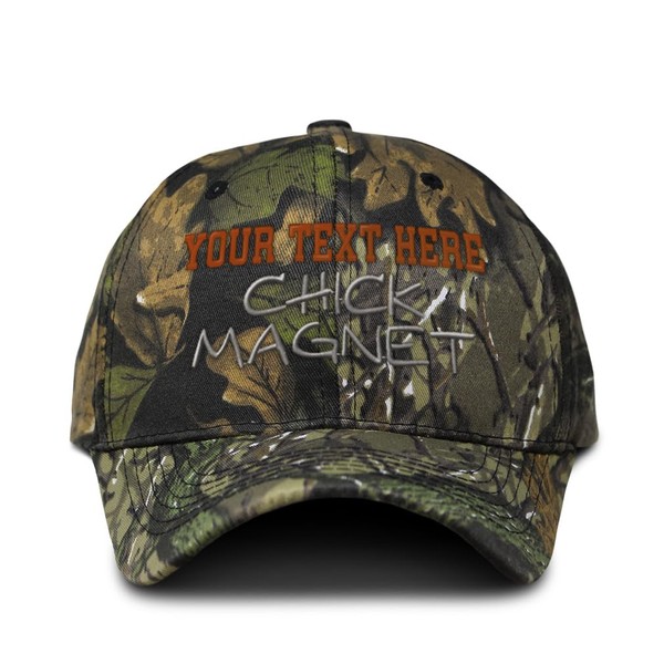 Custom Camo Baseball Cap Chick Magnet Father Dad Daddy Father's