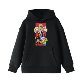 Bioworld Dragon Ball Z Broly Character Art Boy's Black Sweatshirt-Small