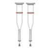 Medline Lightweight Aluminum Red Dot Guardian Crutches, for Patients 4’6”–5’2”