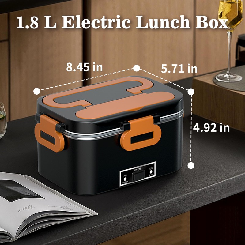 Electric Lunch Box for Adults - 2 Pack 1.8L Container