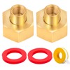 Aottykro Brass Hex Swivel 1/4" NPT to 3/4" Female GHT