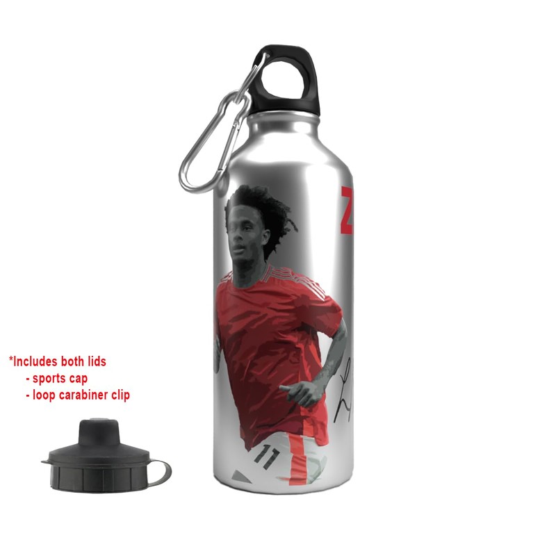 Partisan United Bottle Zirkzee 2-Lid Aluminium Silver 600 or 750