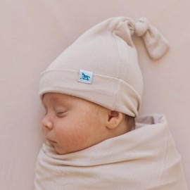 Little Unicorn Stretch Knit Hat | Baby Beanie | Newborn Infant Cap | Super Soft and Cute | Age: 0-4 Months | Soft Blush