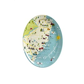 Galleyware Jersey Shore Melamine Platter, Medium, Multi