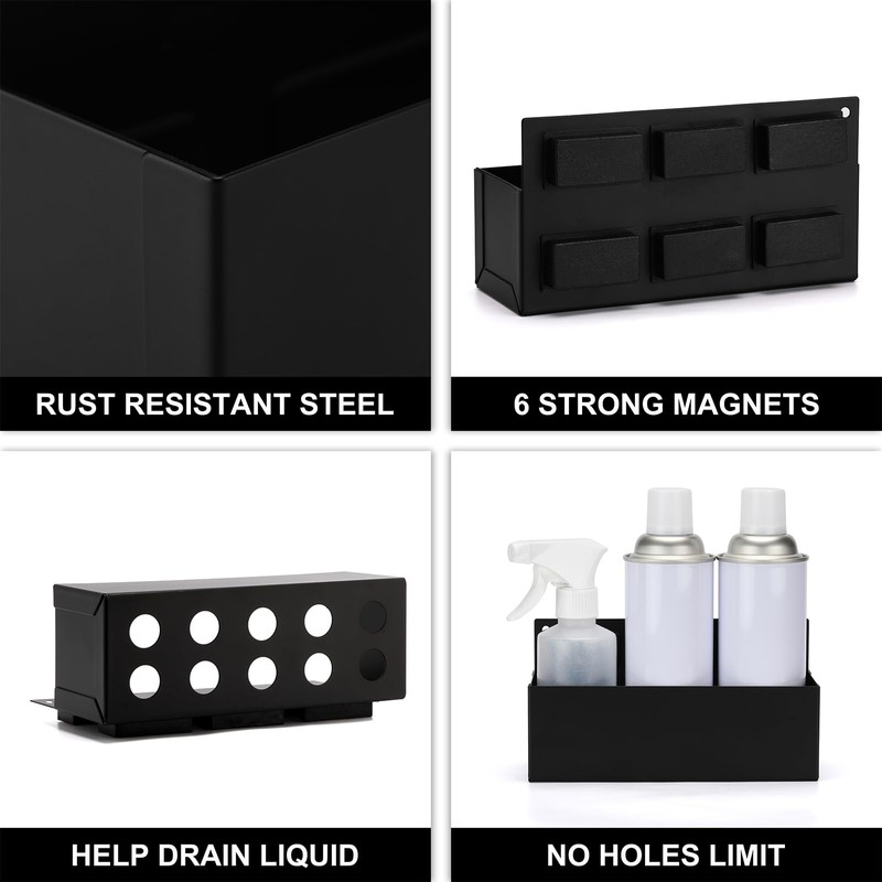 Mayouko Magnetic Aerosol Spray Can Holder, 8.3" x 3" x