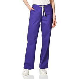 WonderWink Women's Petite Wonderwork Flare Leg Scrub Pant, Grape, Medium/Petite