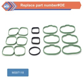MS97118 Intake Manifold Gasket Set Compatible with 2007-2012 Ford Edge Flex Fusion Taurus Taurus X, 2007-2015 Mazda 6 CX-9, 2007-2012 Lincoln MKS MKT MKX MKZ, 2008-2009 Mercury Sable