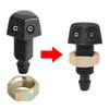 2 Pieces Car Windscreen Washer Wiper Nozzle Universal Front Windscreen