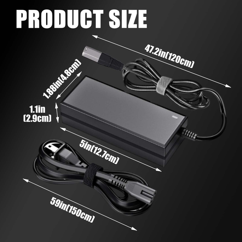 24V 2A 3-Pin XLP Electric Scooter Charger Compatible with Go-Go