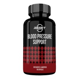 Reset Nutrition Blood Pressure Support 90 Cápsulas Suplemento Alimenticio para Control de la Presión Arterial Salud Cardiovascular y Reducción del Estrés