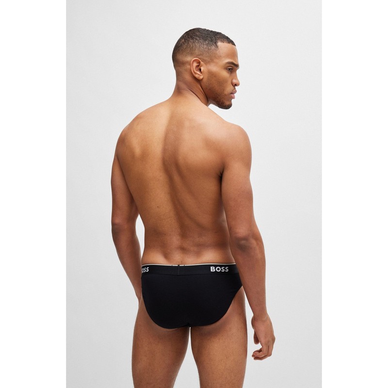 BOSS Men's Power Briefs Briefs Cotton Stretch Pack of 3,