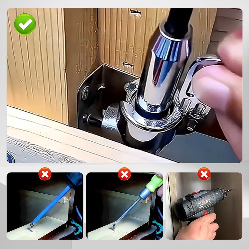 105° Angle Screwdriver Attachment Adapter, Versatile Degree Angle Bit Holder