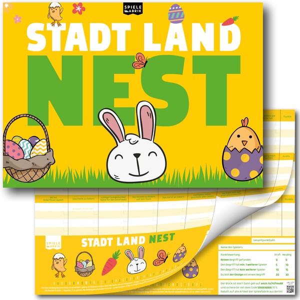 City Country River Easter Gift Nest Funny Family Game Quiz