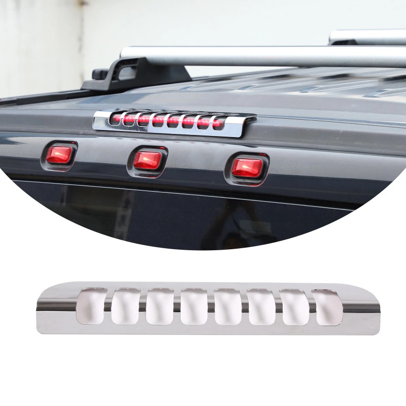car-attention Aluminum Alloy 3rd Third Brake Light Cover Trim Fit