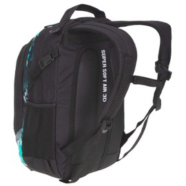 RSMR 4-Piece Set Backpack Boys School Backpack Elephant Signature 12770 Selection, Flower black/turquoise (gradient), Rucksack