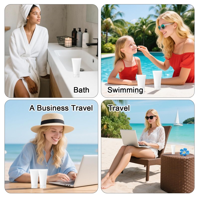 Refillable Empty Squeeze Bottle Plastic Soft Tubes Small/mini Travel containers