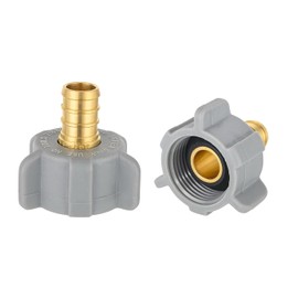 EFIELD 1/2 Inch PEX x 7/8 Inch Ballcock Swivel Brass Adapter