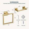FORIOUS Brushed Gold Toilet Paper Holder Set, Pivoting Toilet Paper
