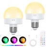 AMIR Upgraded Rechargeable Light Bulbs with Remote, E26/E27 Dimmer LED