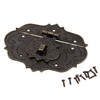 1Pc 3.78"*2.44" Antique Embossing Decorative Brass Hasp Clasp Latch Lock