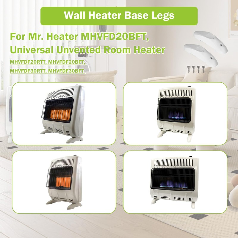 Lomens Wall Heater Base Legs, Wall Heater Floor Mounting Kit