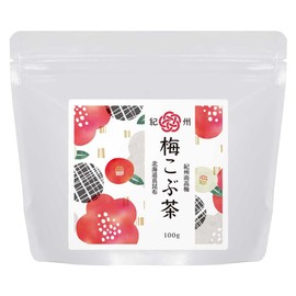 Ogaland Kishu Plum Kobu Tea, 3.5 oz (100 g), Plum Kombucha Powder, Plum Kombucha with Shisobu Leaves, Kelp Filled with Kelbu Plum