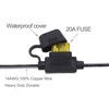 SCCKE 3.3FT 14AWG Battery Alligator Crocodile Clip to 2 SAE