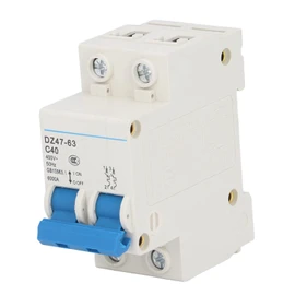 Disyuntor, 2 CA 400 V 40 A Instalación en Riel DIN Interruptor de circuito en miniatura para Disparo Termomagnético, Fotovoltaico Solar, Interruptor de Desconexión Chtaixi, Montaje en Riel DIN