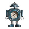 ProdBuy Home Friendly Metal Robot Mantel Table Desk Clock