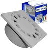 Floor Drain 100 x 100 mm Vertical with Square Grid