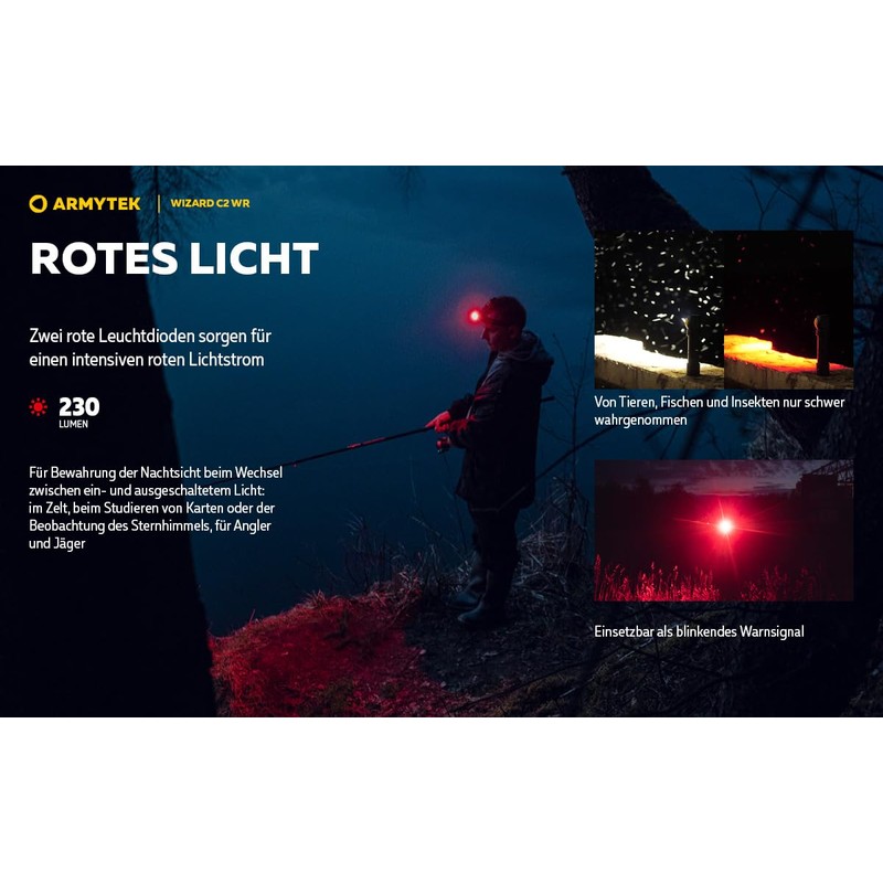 Armytek Wizard C2 WR Magnet USB Warm White with Red