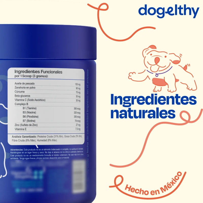 Dogelthy Skin Kit Sabor Cerdo Con Omega 3s