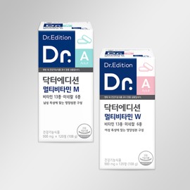 Doctor Edition Doctor Multivitamin W+M Woman Man Set Adult Men Women Comprehensive Mineral Nutrients / 닥터에디션 닥터 멀티비타민 W+M 우먼 맨 세트 성인 남성 여성 종합 미네랄 영양제