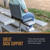 Home-Complete Bleacher Seat - Stadium Seat Cushion with Pocket and