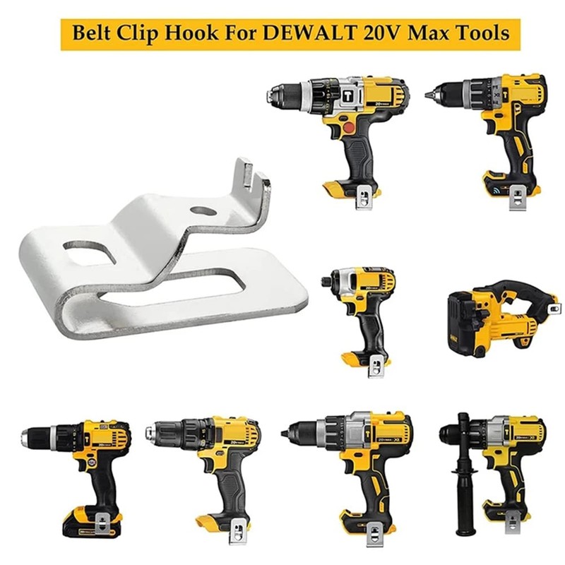6 Pack Belt Clips, Stainless Steel Belt Hook Clip, Drill