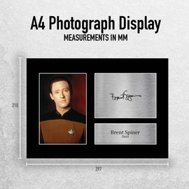 HWC Trading A4 Brent Spiner Star Trek Data Gifts Printed Signed Autograph Picture for TV Show Fans