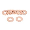 sourcing map 10 x 7 mm Inner Diameter Copper Washer