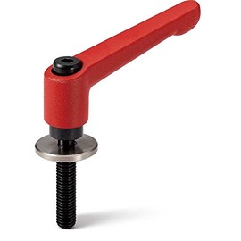 NBK Machine Components LDM-10-40-LW30-RD Clamp Lever Flat Washer Embedded Type (Red)