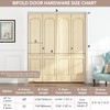 JUBEST 72" Bifold Door Hardware, Top Mounted Bi fold Door