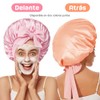Set de 4 Piezas para Dormir, 2 Gorros de Seda