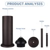 DOWRY Anti-Hand Off Bronze Toilet Plunger with Holder for Bathroom,Powerful